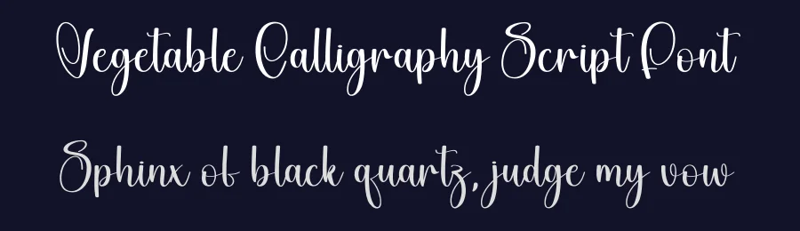 Vegetable Calligraphy Script Font by creativeletter — Script Handwritten Font — thumbnail 2