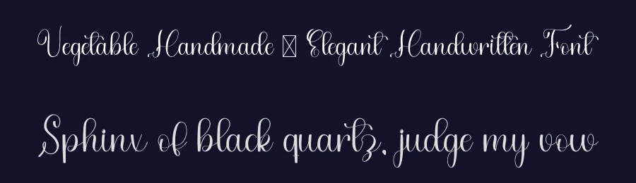 Vegetable Handmade – Elegant Handwritten Font by freshtypeink — Script Handwritten Font — thumbnail 2