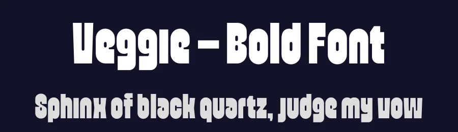 Veggie – Bold Font by limitype — Decorative Font — thumbnail 2