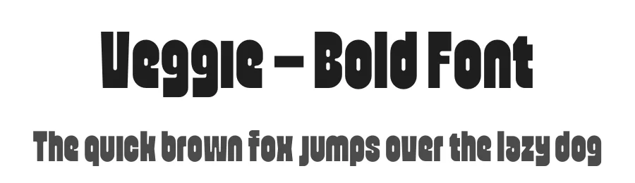 Veggie – Bold Font by limitype — Decorative Font