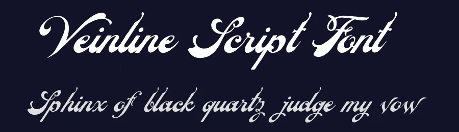 Veinline Script Font by burntilldead — Decorative Font — thumbnail 2