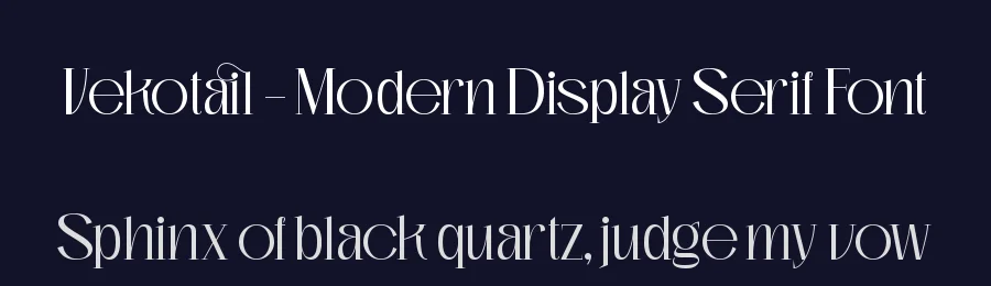 Vekotail – Modern Display Serif Font by timelesstype.co — Display Font — thumbnail 2