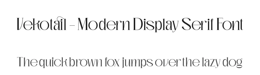 Vekotail – Modern Display Serif Font by timelesstype.co — Display Font