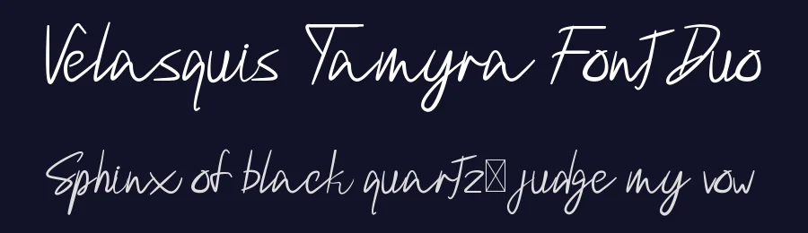 Velasquis Tamyra Font Duo by edricstudio — Script Handwritten Font — thumbnail 2