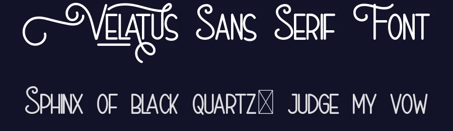 Velatus Sans Serif Font by noahtype — Sans Serif Font — thumbnail 2