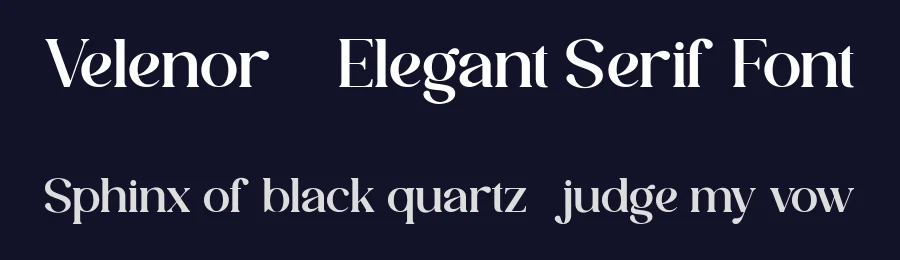 Velenor – Elegant Serif Font by FlawlessAndCo — Decorative Font — thumbnail 2