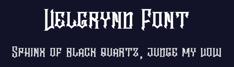 Velgrynd Font by Dhabee — Blackletter Font — thumbnail 2