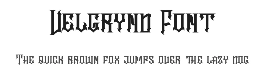 Velgrynd Font by Dhabee — Blackletter Font