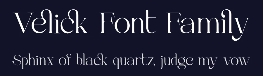 Velick Font Family by zaain type — Serif Font — thumbnail 2