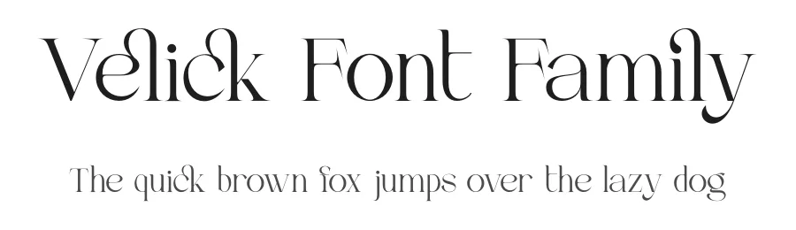 Velick Font Family by zaain type — Serif Font