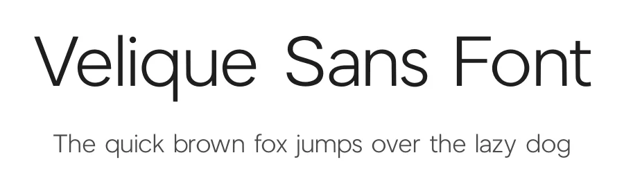 Velique Sans Font by syauqistudio — Serif Font