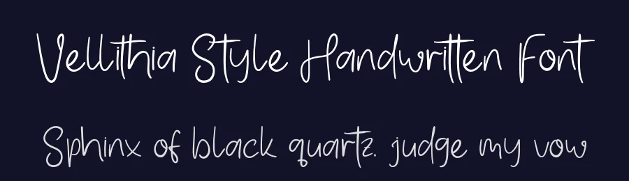 Vellithia Style Handwritten Font by Creatifontstudios — Script Handwritten Font — thumbnail 2