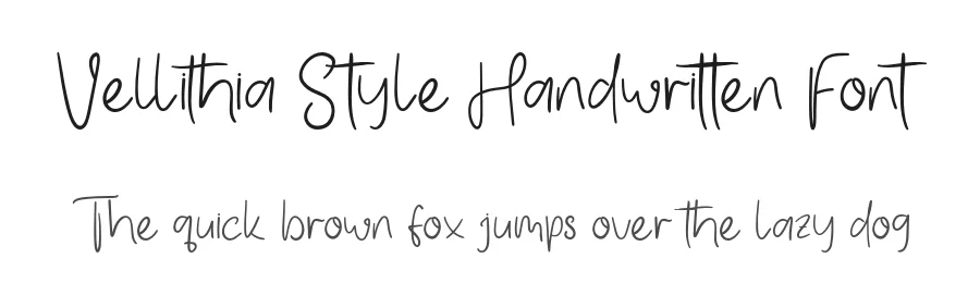 Vellithia Style Handwritten Font by Creatifontstudios — Script Handwritten Font