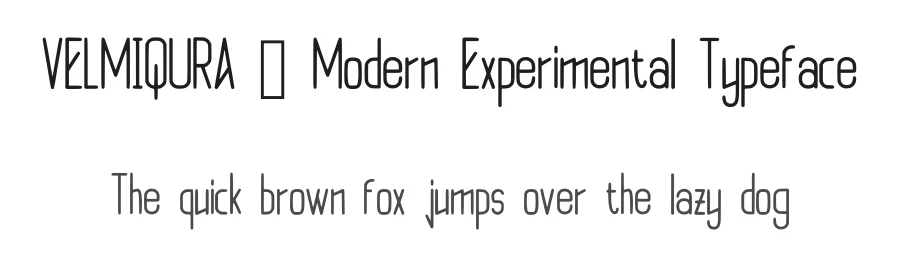 VELMIQURA — Modern Experimental Typeface by idealistudio — Display Font