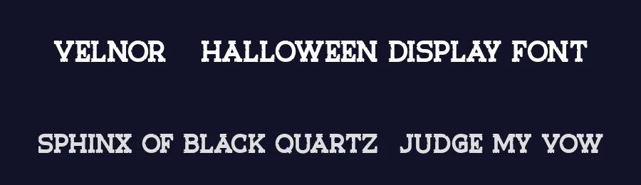 Velnor – Halloween Display Font by FlawlessAndCo — Display Font — thumbnail 2