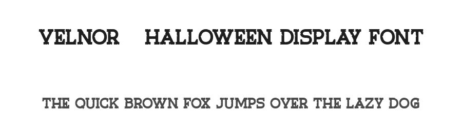 Velnor – Halloween Display Font by FlawlessAndCo — Display Font