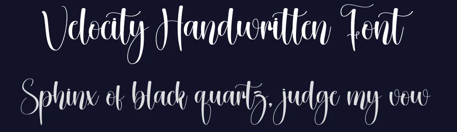 Velocity Handwritten Font by creativeletter — Script Handwritten Font — thumbnail 2