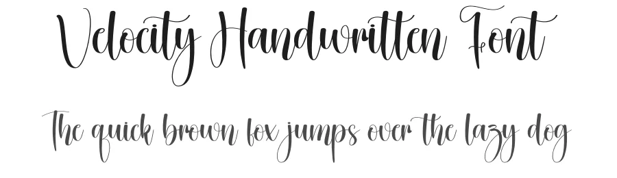 Velocity Handwritten Font by creativeletter — Script Handwritten Font