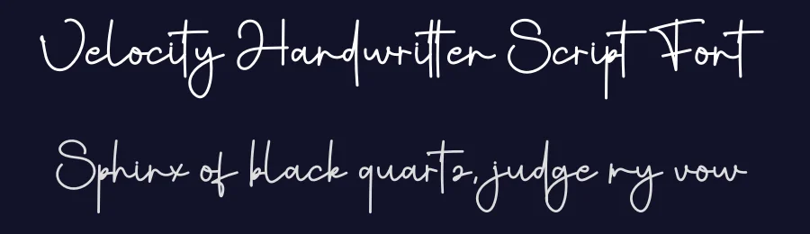 Velocity Handwritten Script Font by creativeletter — Script Handwritten Font — thumbnail 2