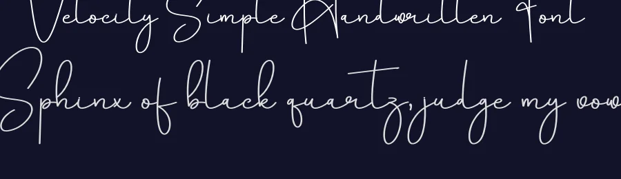 Velocity Simple Handwritten Font by creativeletter — Script Handwritten Font — thumbnail 2