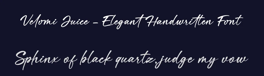 Velomi Juice – Elegant Handwritten Font by Basnistudio — Script Handwritten Font — thumbnail 2