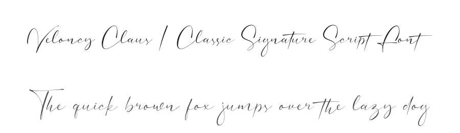 Veloncy Claus | Classic Signature Script Font by Denustudios — Script Handwritten Font