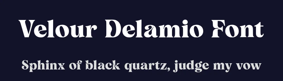 Velour Delamio Font by letterhanna — Display Font — thumbnail 2