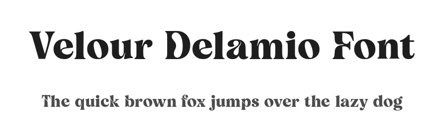 Velour Delamio Font by letterhanna — Display Font