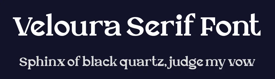 Veloura Serif Font by Operatype.Co — Serif Font — thumbnail 2