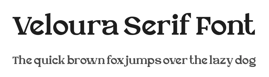 Veloura Serif Font by Operatype.Co — Serif Font