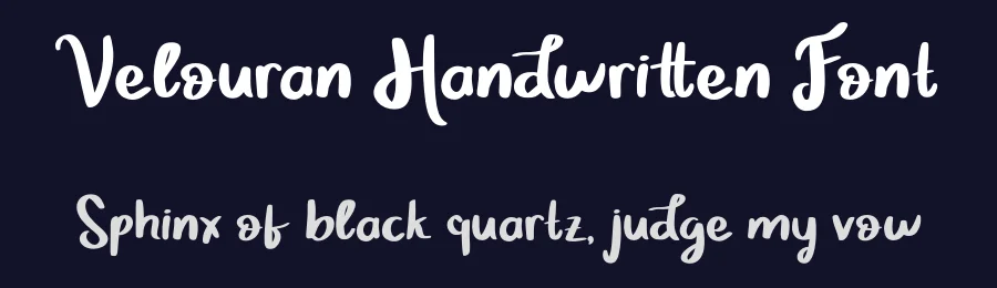 Velouran Handwritten Font by Creatifontstudios — Script Handwritten Font — thumbnail 2