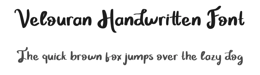 Velouran Handwritten Font by Creatifontstudios — Script Handwritten Font