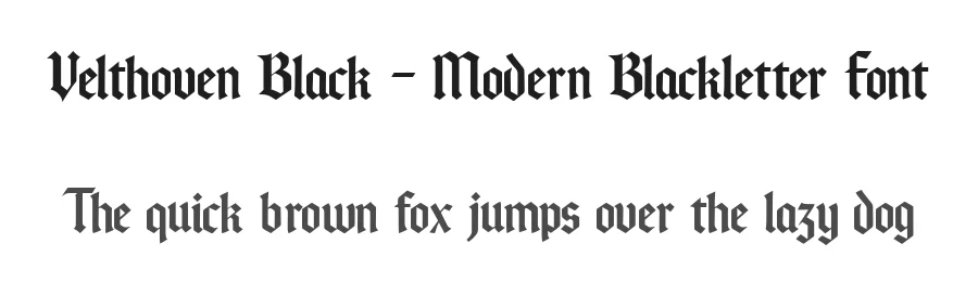 Velthoven Black – Modern Blackletter Font by Creacy Studio — Blackletter Font