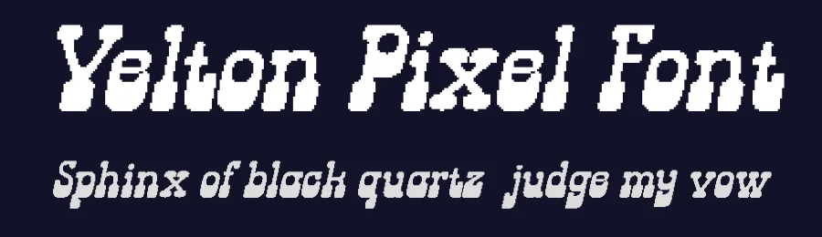 Velton Pixel Font by craftsupplyco — Display Font — thumbnail 2