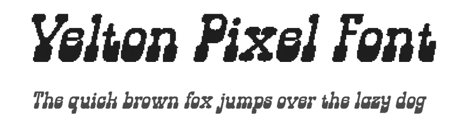 Velton Pixel Font by craftsupplyco — Display Font