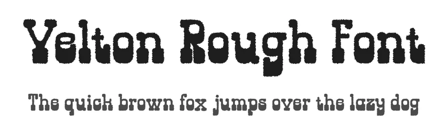 Velton Rough Font by craftsupplyco — Display Font