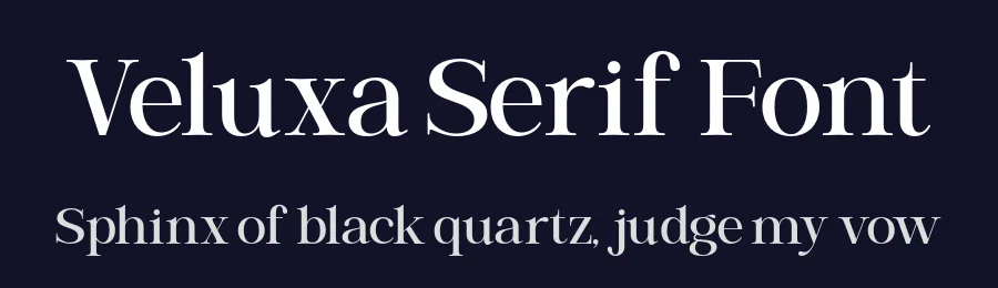 Veluxa Serif Font by roomspace.cl — Serif Font — thumbnail 2