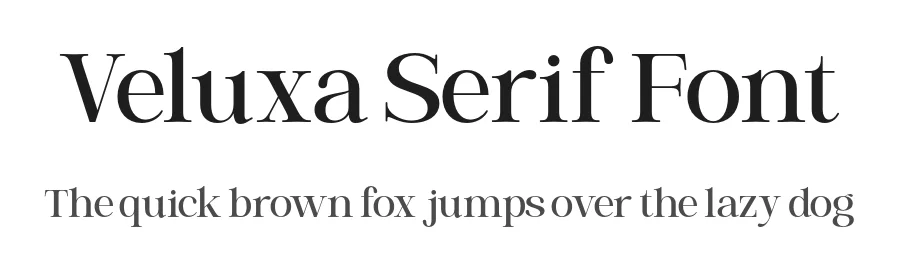 Veluxa Serif Font by roomspace.cl — Serif Font