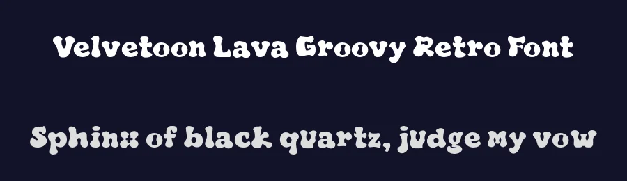 Velvetoon Lava Groovy Retro Font by Mei Suseno — Decorative Font — thumbnail 2