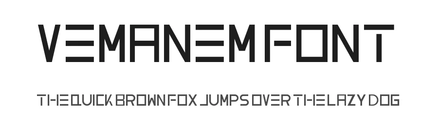 Vemanem Font by ffeeaarr — Display Font