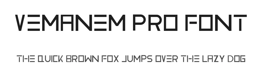 Vemanem Pro Font by ffeeaarr — Display Font