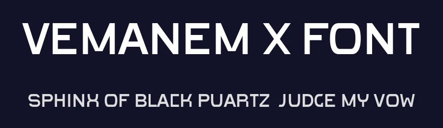 Vemanem X Font by ffeeaarr — Decorative Font — thumbnail 2