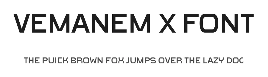 Vemanem X Font by ffeeaarr — Decorative Font