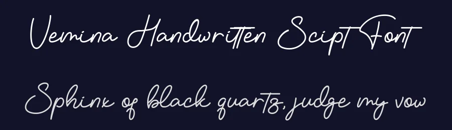 Vemina Handwritten Scipt Font by afkaristudio — Script Handwritten Font — thumbnail 2