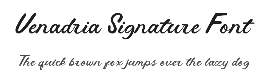 Venadria Signature Font by Lettertype Studio — Script Handwritten Font
