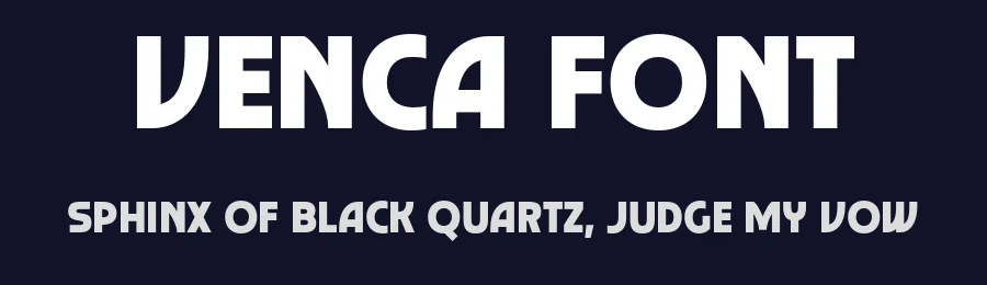 Venca Font by Drizy — Display Font — thumbnail 2