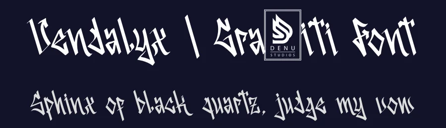Vendalyx | Graffiti Font by Denustudios — Decorative Font — thumbnail 2