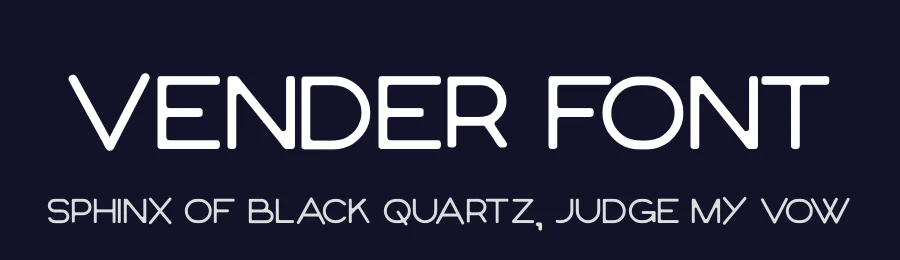 Vender Font by hayoyuka8 — Display Font — thumbnail 2