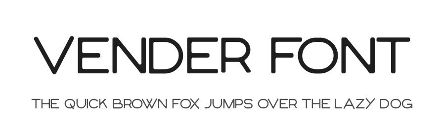 Vender Font by hayoyuka8 — Display Font