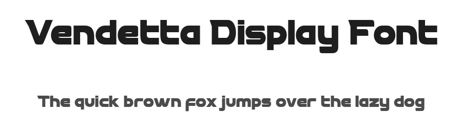 Vendetta Display Font by Flawless And Co — Display Font